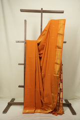 Tan Orange Cotton Paithani Saree - SRTOCPS843