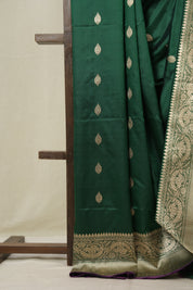 Green Banarasi Silk Saree - SRGBSS901