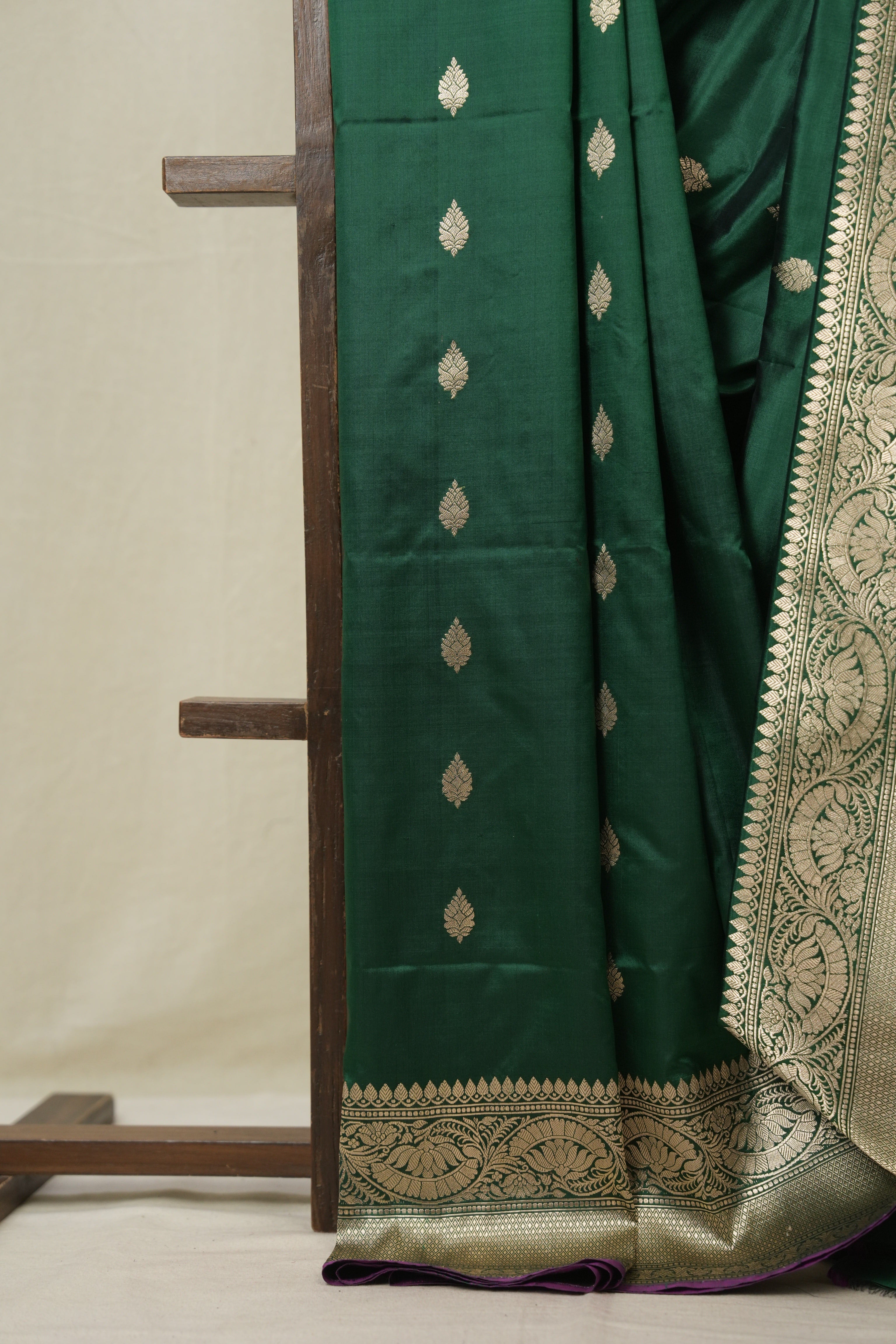 Green Banarasi Silk Saree - SRGBSS901