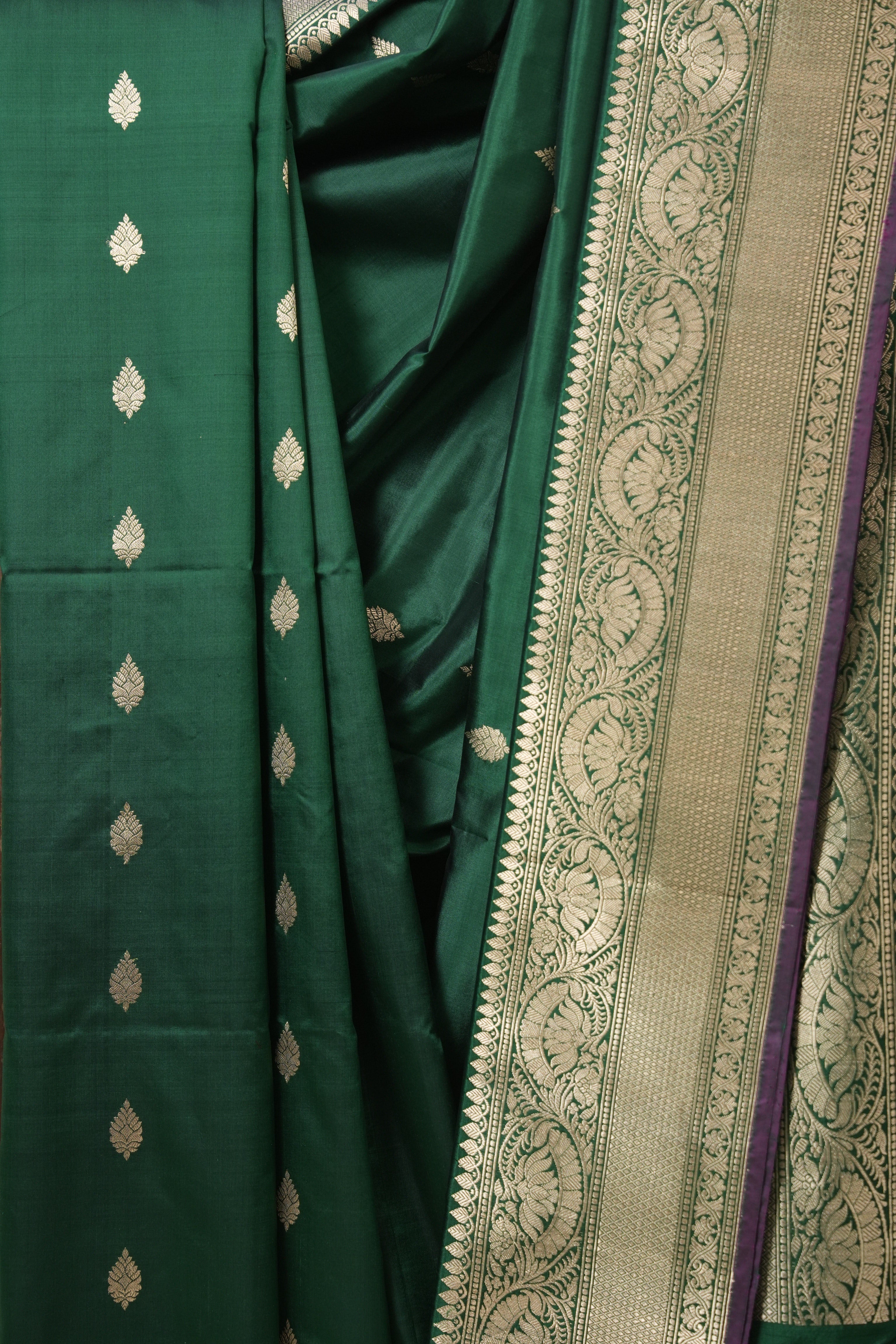 Green Banarasi Silk Saree - SRGBSS901
