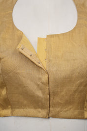Gold Tissue Silk Plain Blouse - SRDGTSB2