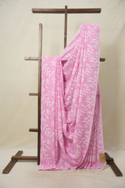 Pink Cotton Jamdani Saree - SRPCJS153
