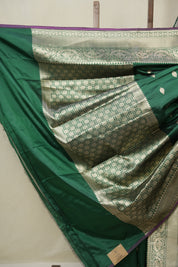 Green Banarasi Silk Saree - SRGBSS901