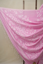 Pink Cotton Jamdani Saree - SRPCJS153