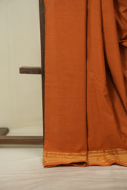 Tan Orange Cotton Paithani Saree - SRTOCPS840