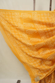 Orange HBP Cotton Silk Saree With Chanderi Border - SROCSS1550