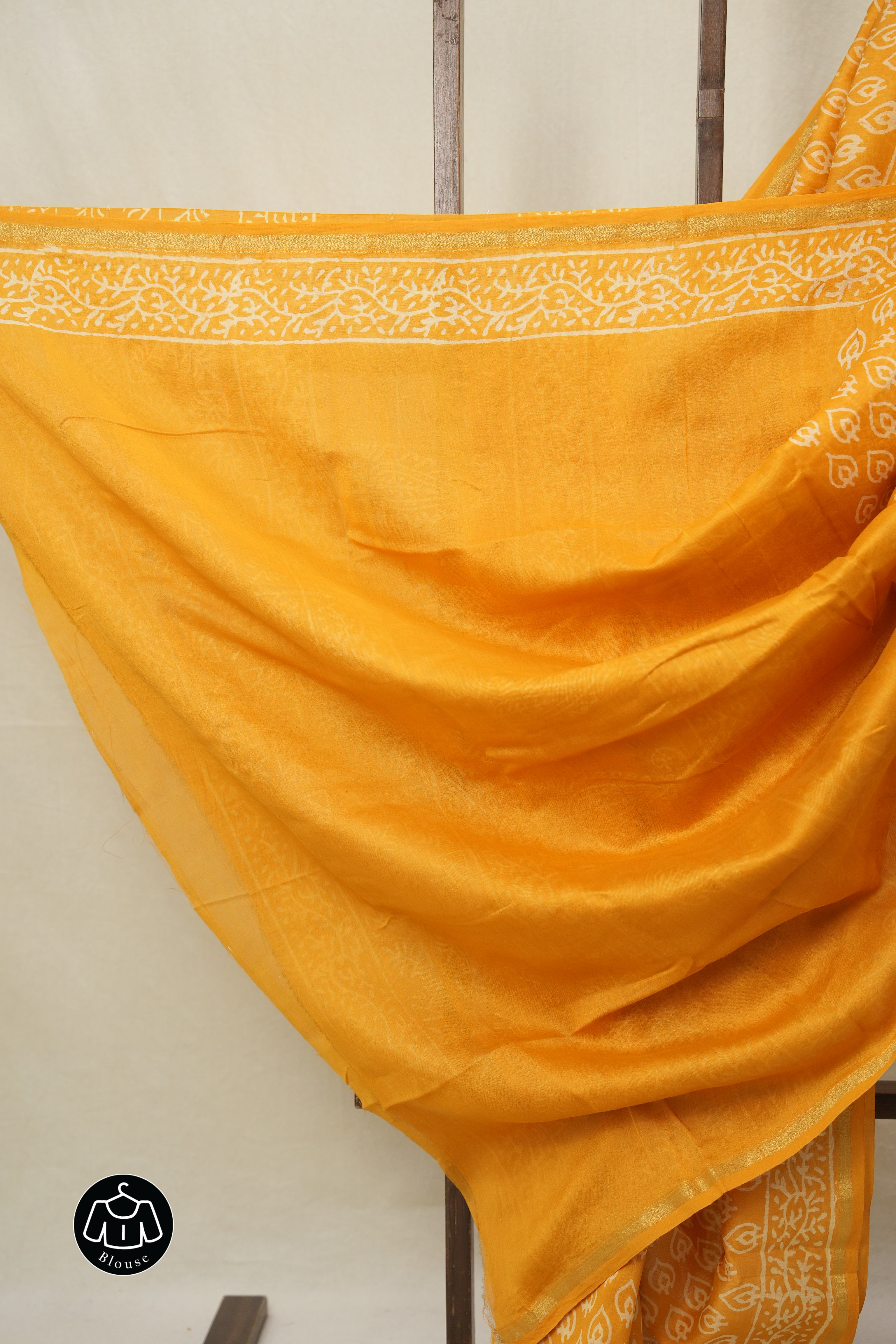 Orange HBP Cotton Silk Saree With Chanderi Border - SROCSS1550
