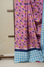 Pink Umbrella HBP Signature Cotton Saree - SRPUSCS007