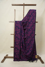 Purple Cotton Jamdani Saree - SRPCJS155
