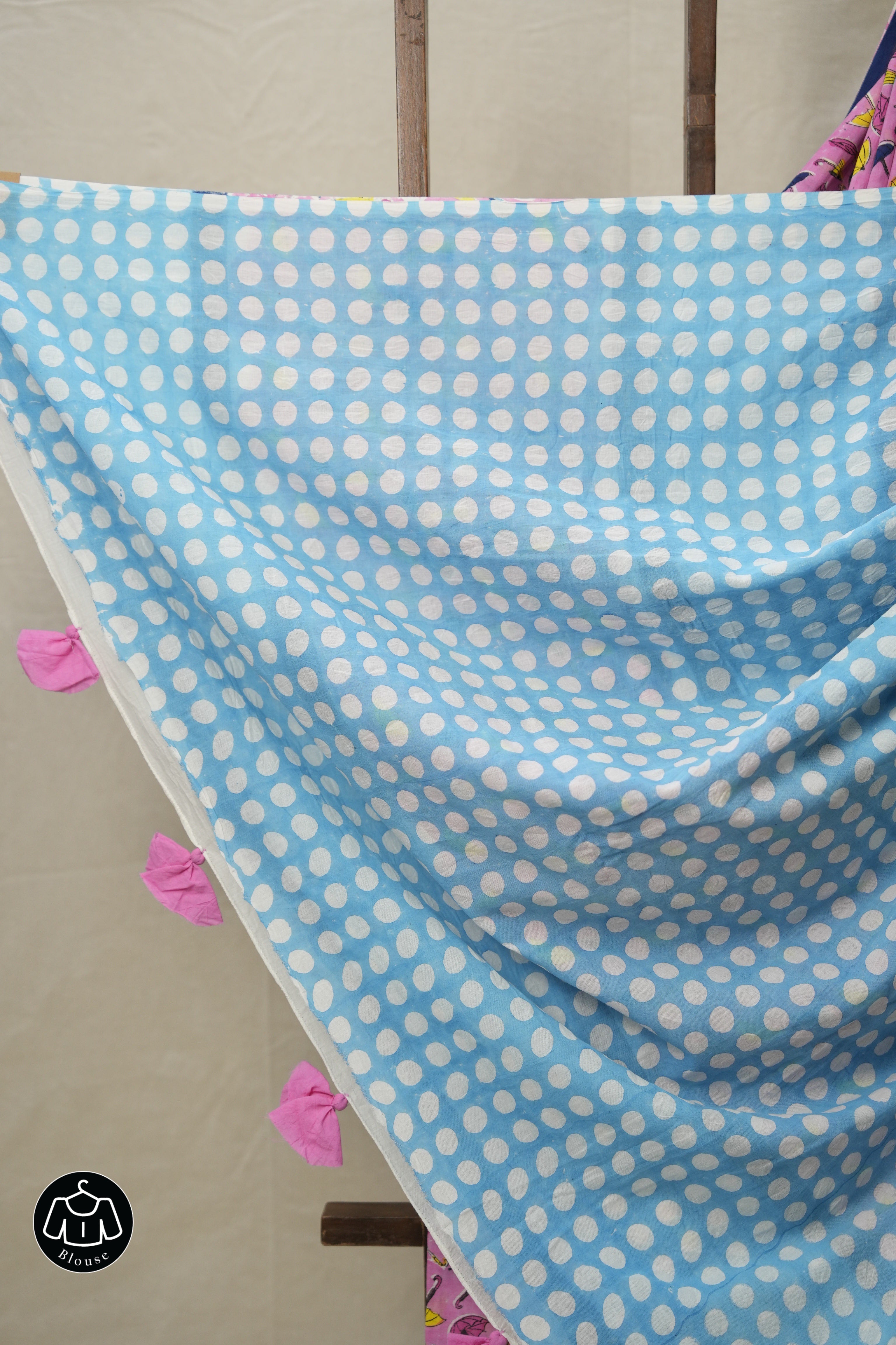 Pink Umbrella HBP Signature Cotton Saree - SRPUSCS007