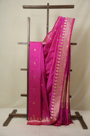 Rani Pink Banarasi Silk Saree - SRRPBSS890