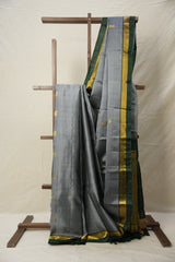 Grey Kanjivaram Silk Saree - SRGKSS1002
