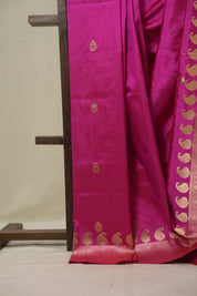 Rani Pink Banarasi Silk Saree - SRRPBSS890