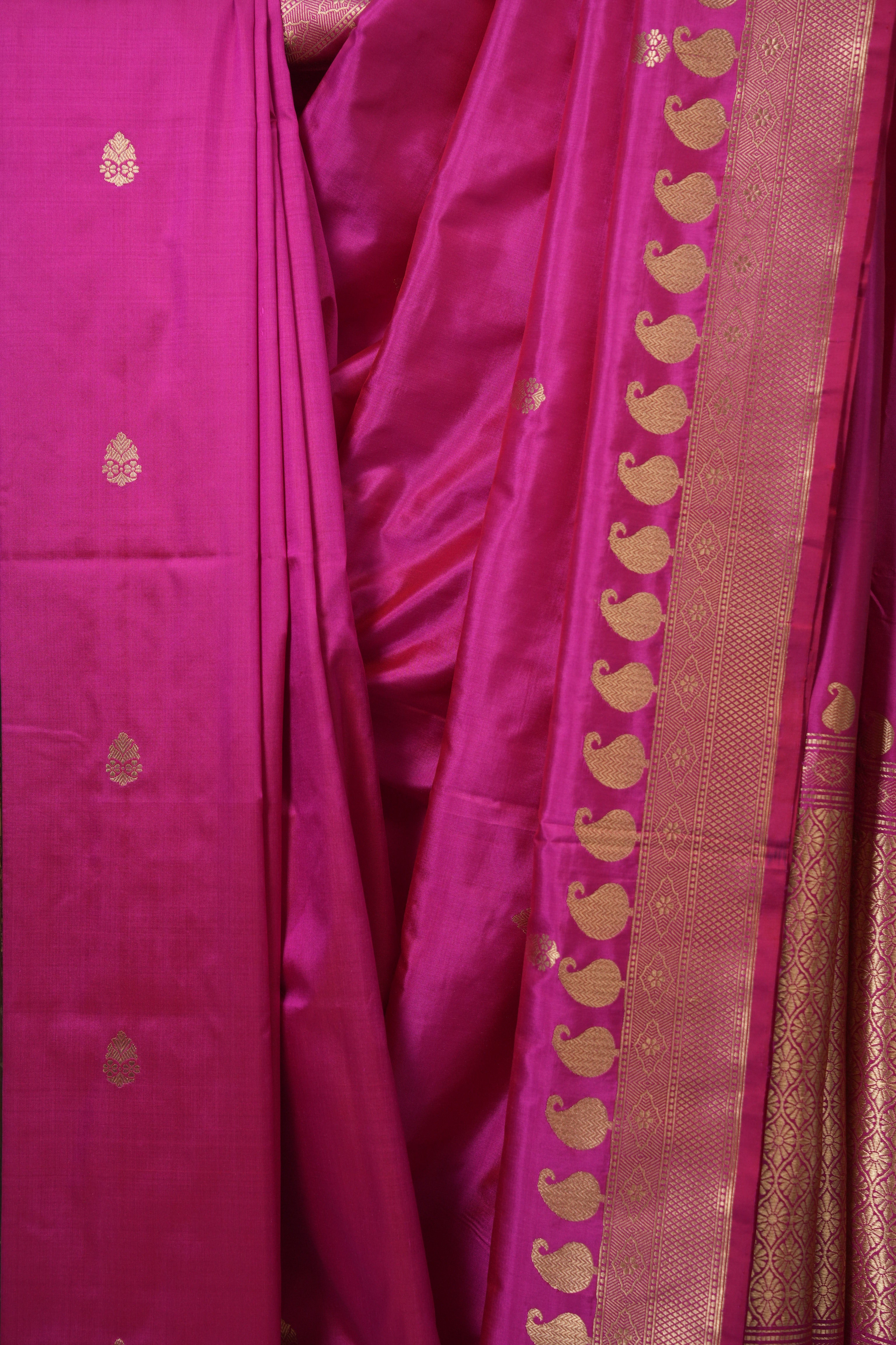 Rani Pink Banarasi Silk Saree - SRRPBSS890