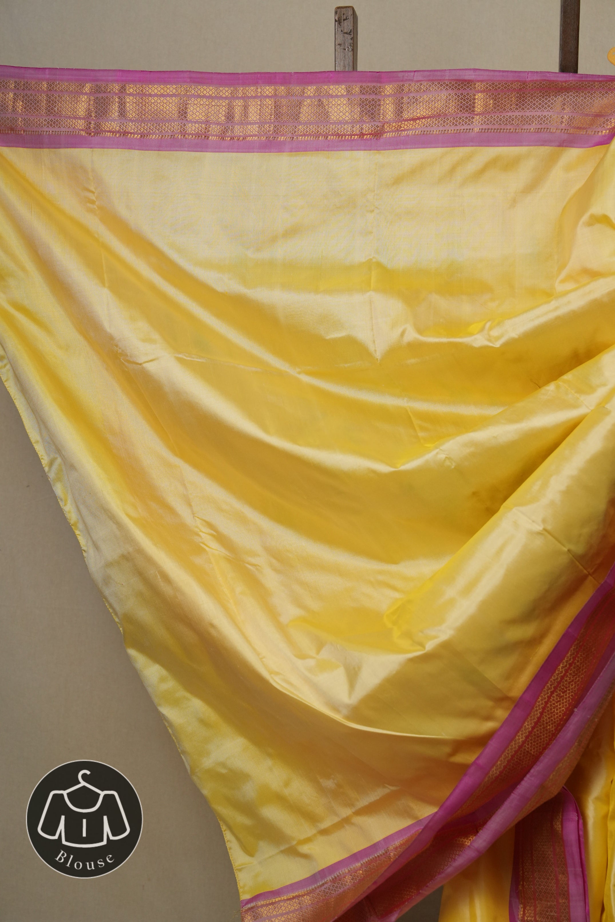 Lemon Yellow Silk Paithani Saree - SRLYSPS703
