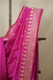 Rani Pink Banarasi Silk Saree - SRRPBSS890