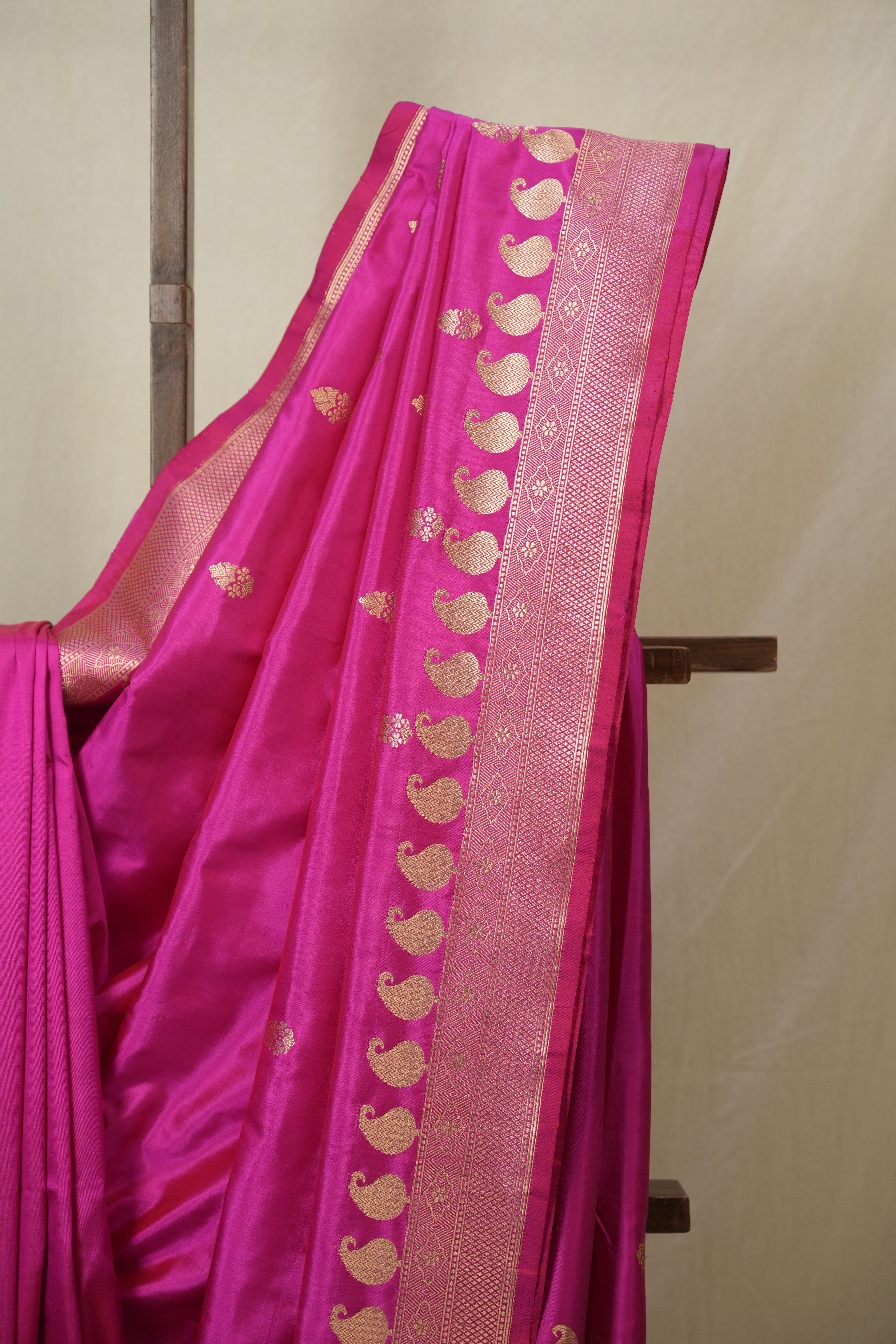 Rani Pink Banarasi Silk Saree - SRRPBSS890