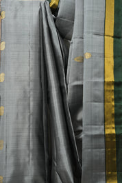 Grey Kanjivaram Silk Saree - SRGKSS1002