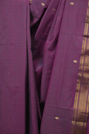 Dual Tone Purple Cotton Paithani Saree - SRDTPCPS838