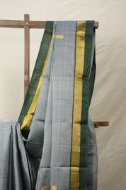Grey Kanjivaram Silk Saree - SRGKSS1002