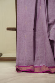 Lilac Cotton Paithani Saree - SRLCPS844
