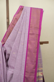 Lilac Cotton Paithani Saree - SRLCPS844
