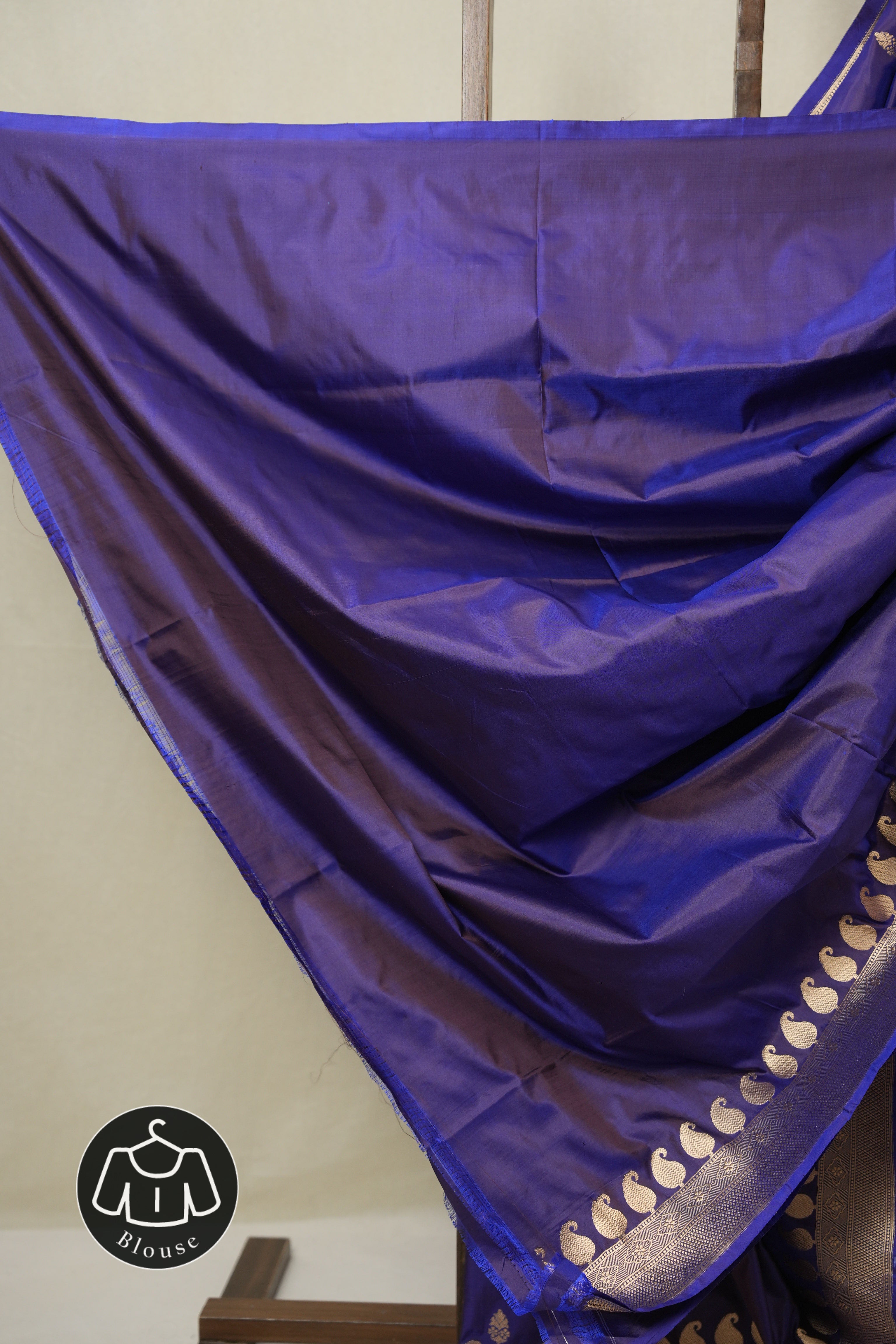 Dark Violet Banarasi Silk Saree - SRDVBSS891