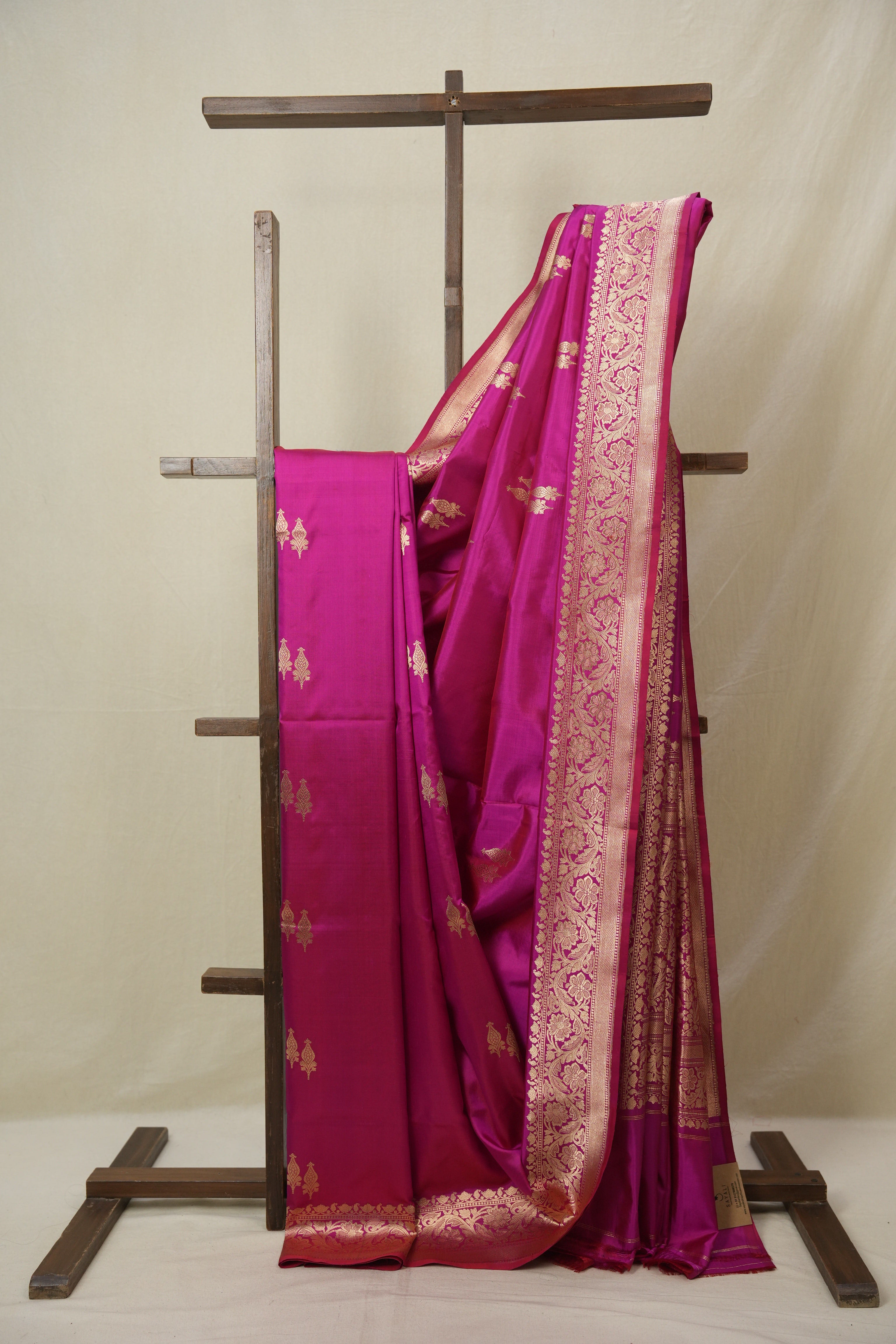 Rani Pink Banarasi Silk Saree - SRRPBSS892