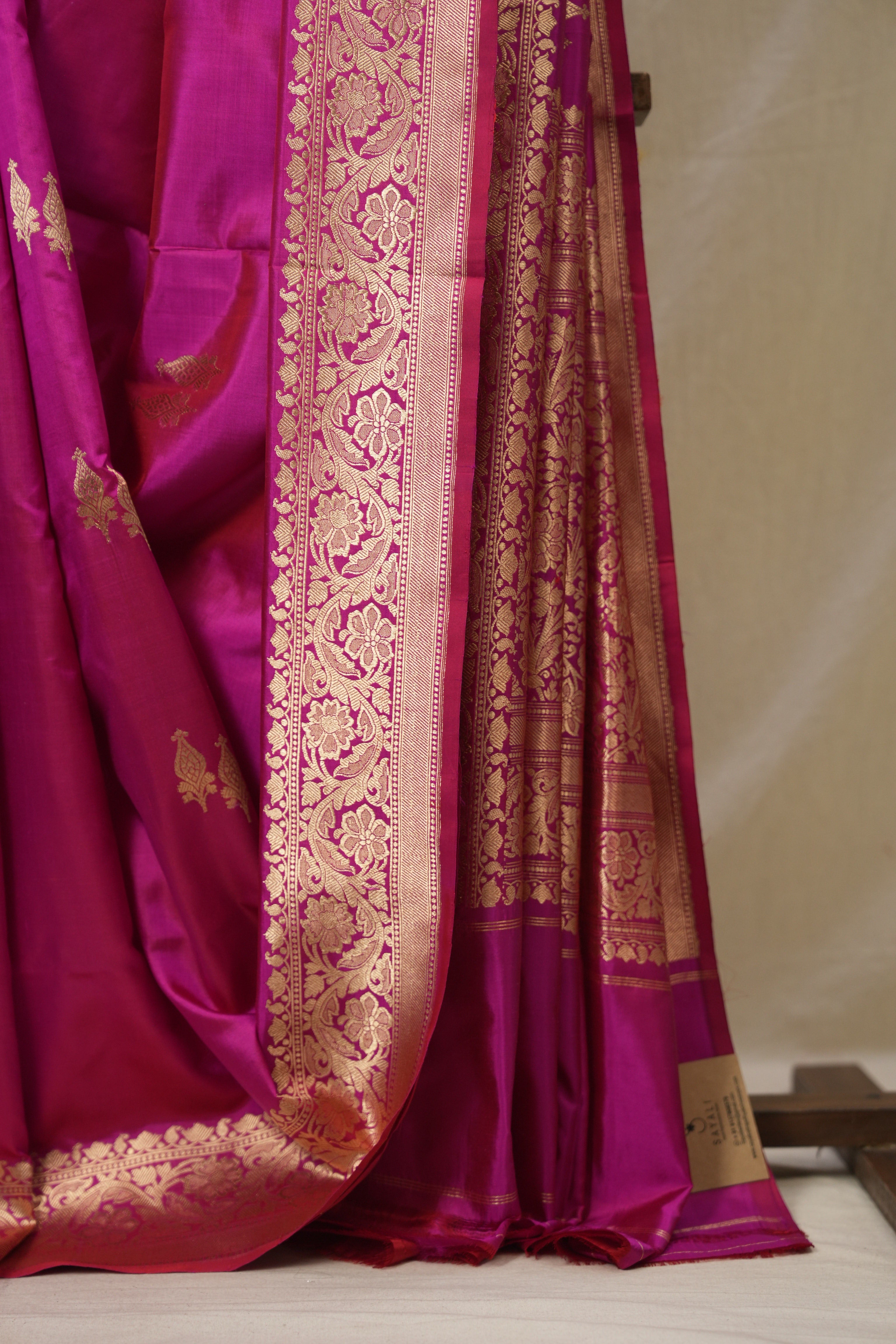 Rani Pink Banarasi Silk Saree - SRRPBSS892