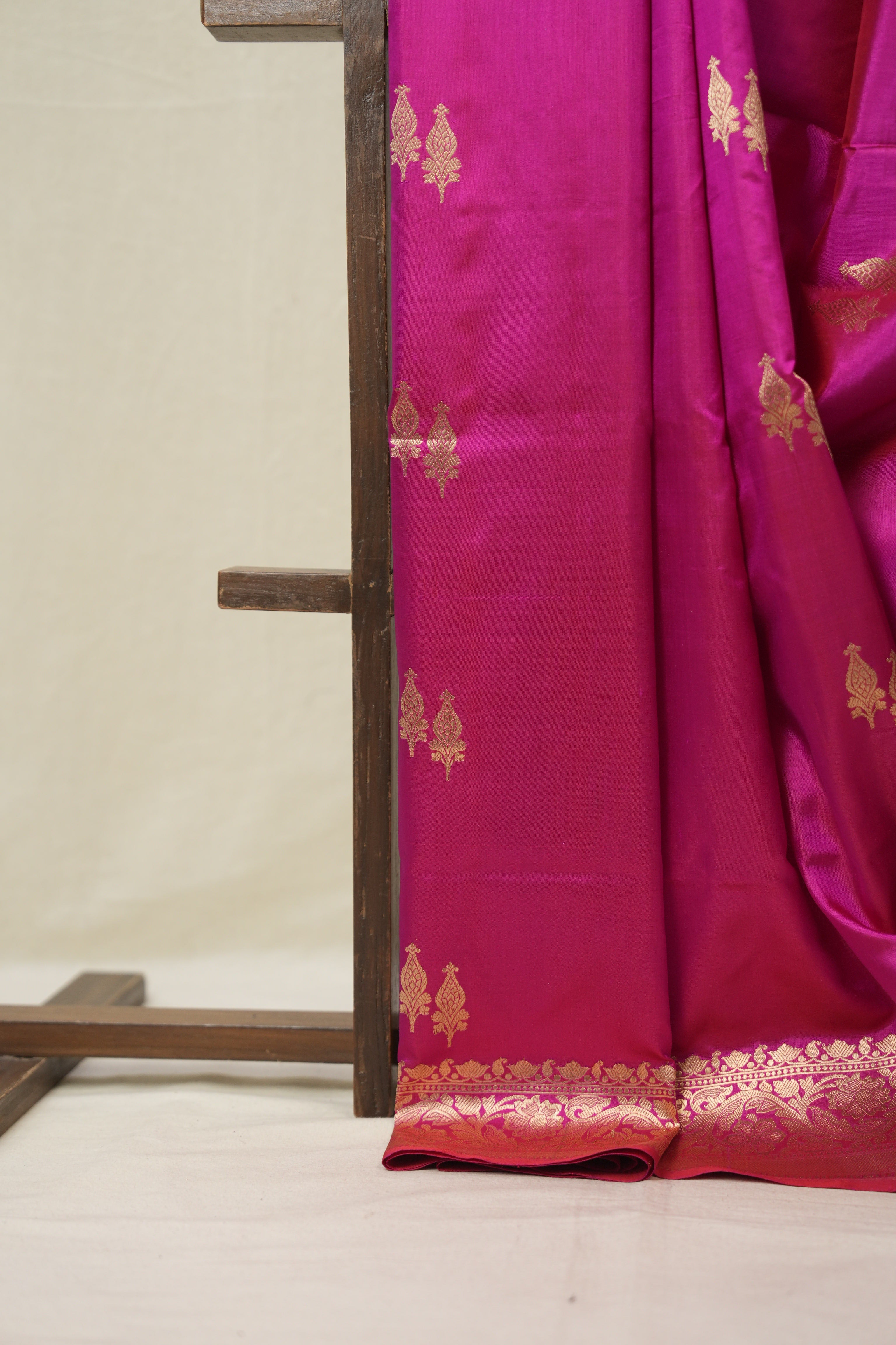Rani Pink Banarasi Silk Saree - SRRPBSS892