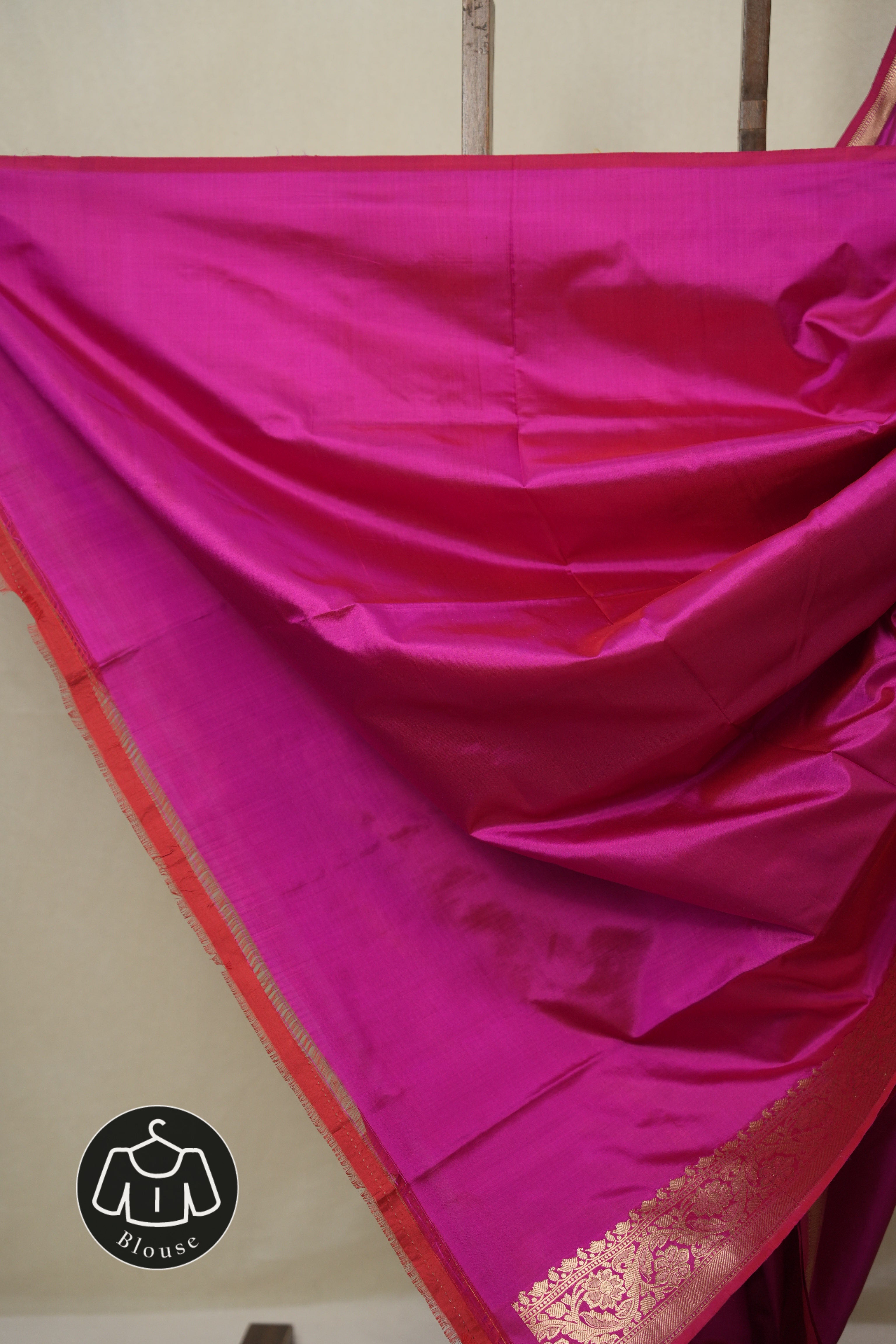 Rani Pink Banarasi Silk Saree - SRRPBSS892