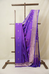 Violet Banarasi Silk Saree - SRVBSS894
