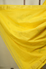 Yellow Cotton Paithani Saree - SRYCPS841