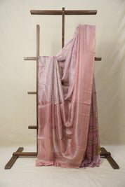 Pink Tissue Tussar Silk Saree - SRPTTSS606