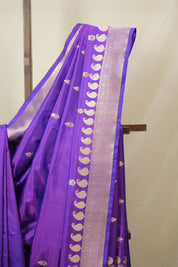 Violet Banarasi Silk Saree - SRVBSS894