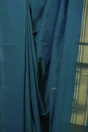 Peacock Blue Cotton Paithani Saree - SRPBCPS842