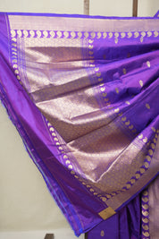 Violet Banarasi Silk Saree - SRVBSS894