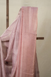Pink Tissue Tussar Silk Saree - SRPTTSS606