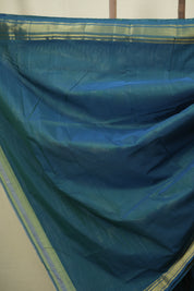 Peacock Blue Cotton Paithani Saree - SRPBCPS842