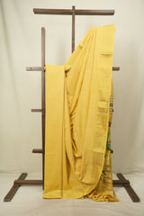 Yellow Cotton Paithani Saree - SRYCPS836