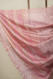 Pink Tissue Tussar Silk Saree - SRPTTSS606