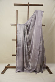 Lavender Tissue Tussar Silk Saree - SRLTTSS605