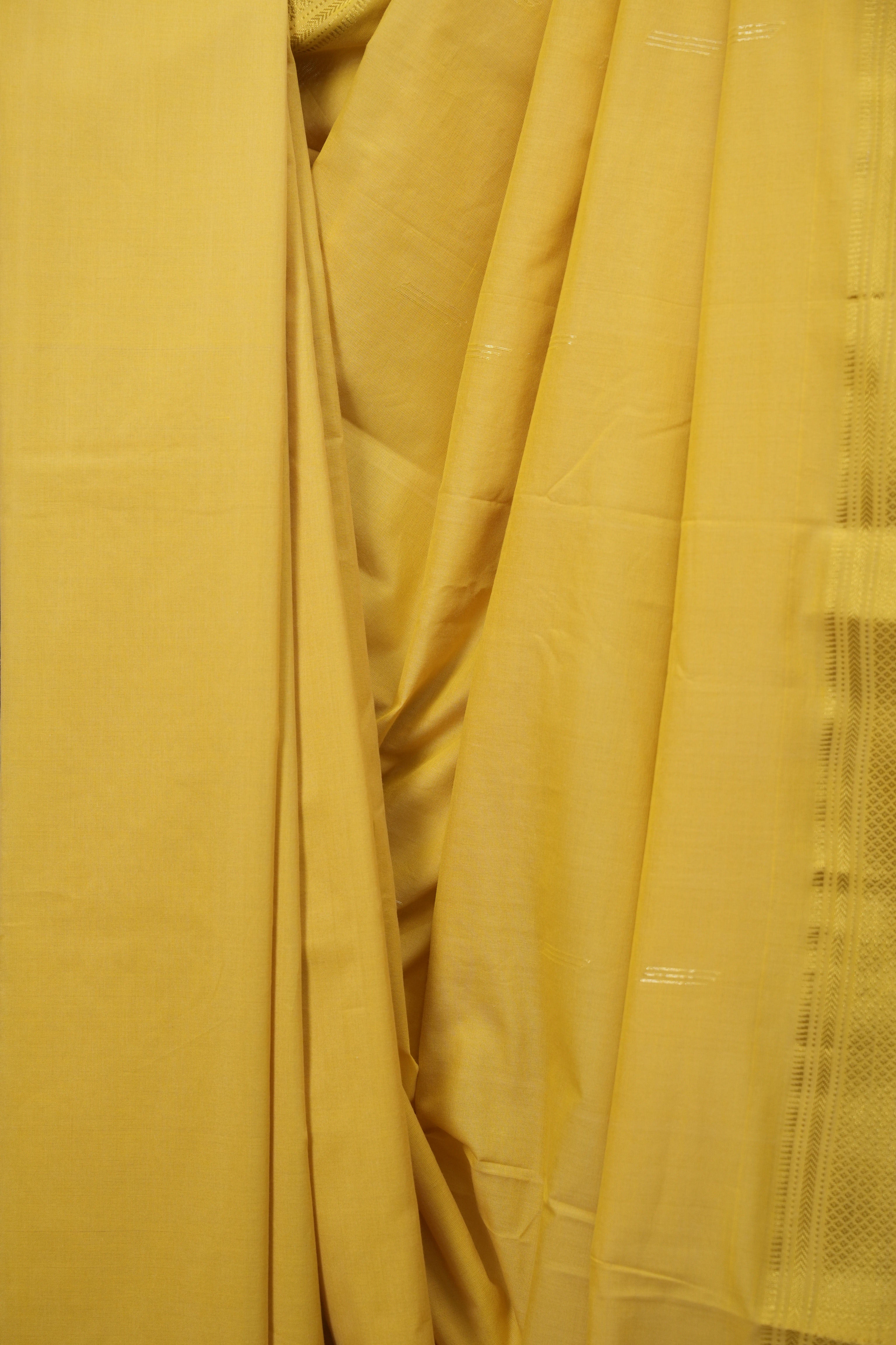 Yellow Cotton Paithani Saree - SRYCPS836