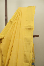 Yellow Cotton Paithani Saree - SRYCPS836