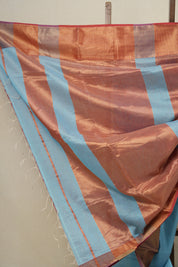 Sky Blue Maheshwari Saree - SRSBMS173