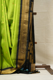 Neon Green Gadwal Silk Saree - SRNGGSS608