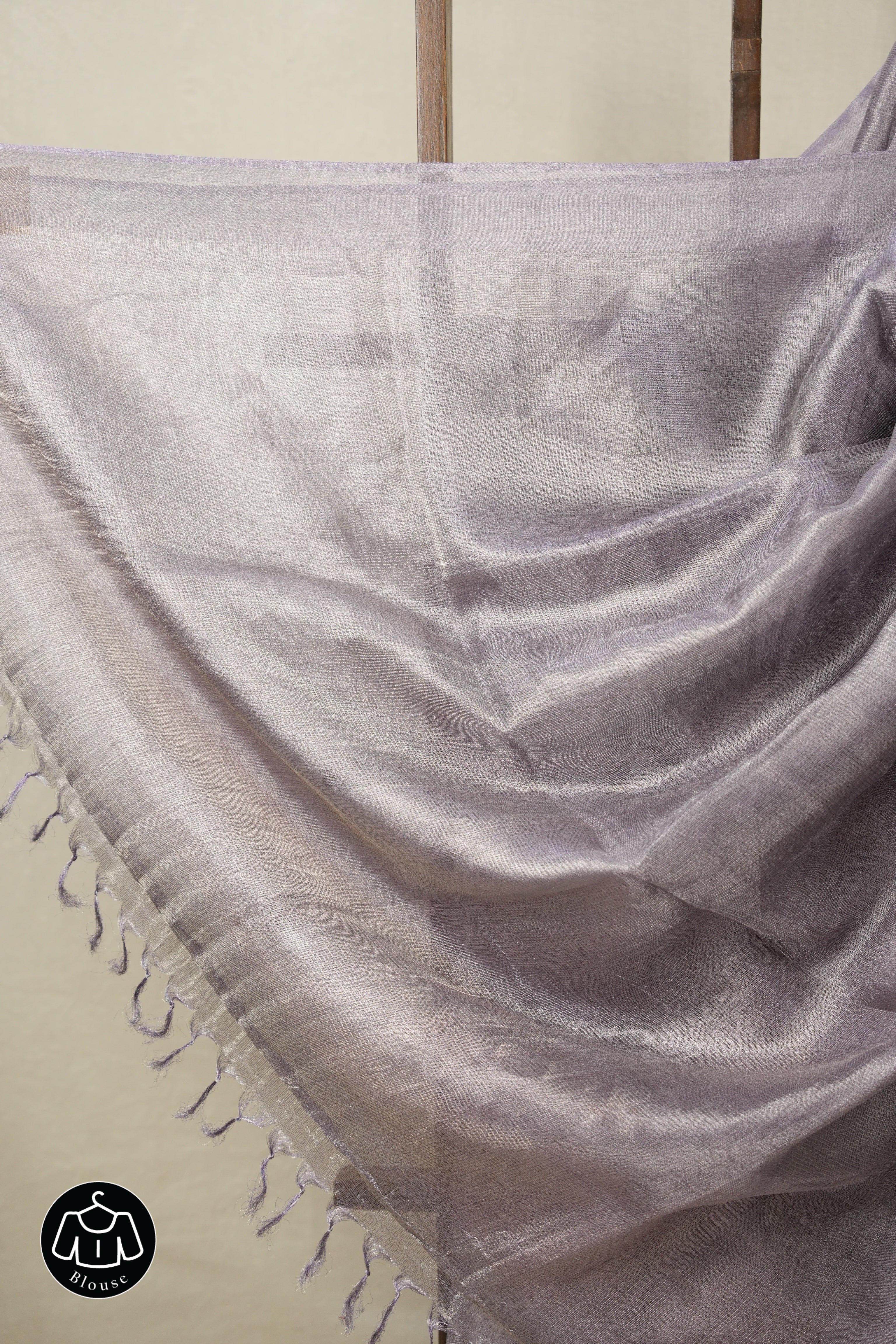 Lavender Tissue Tussar Silk Saree - SRLTTSS605