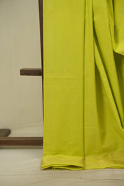 Lime Green Cotton Paithani Saree - SRLGCPS839