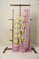 White HBP Signature Cotton Saree - SRWSCS11