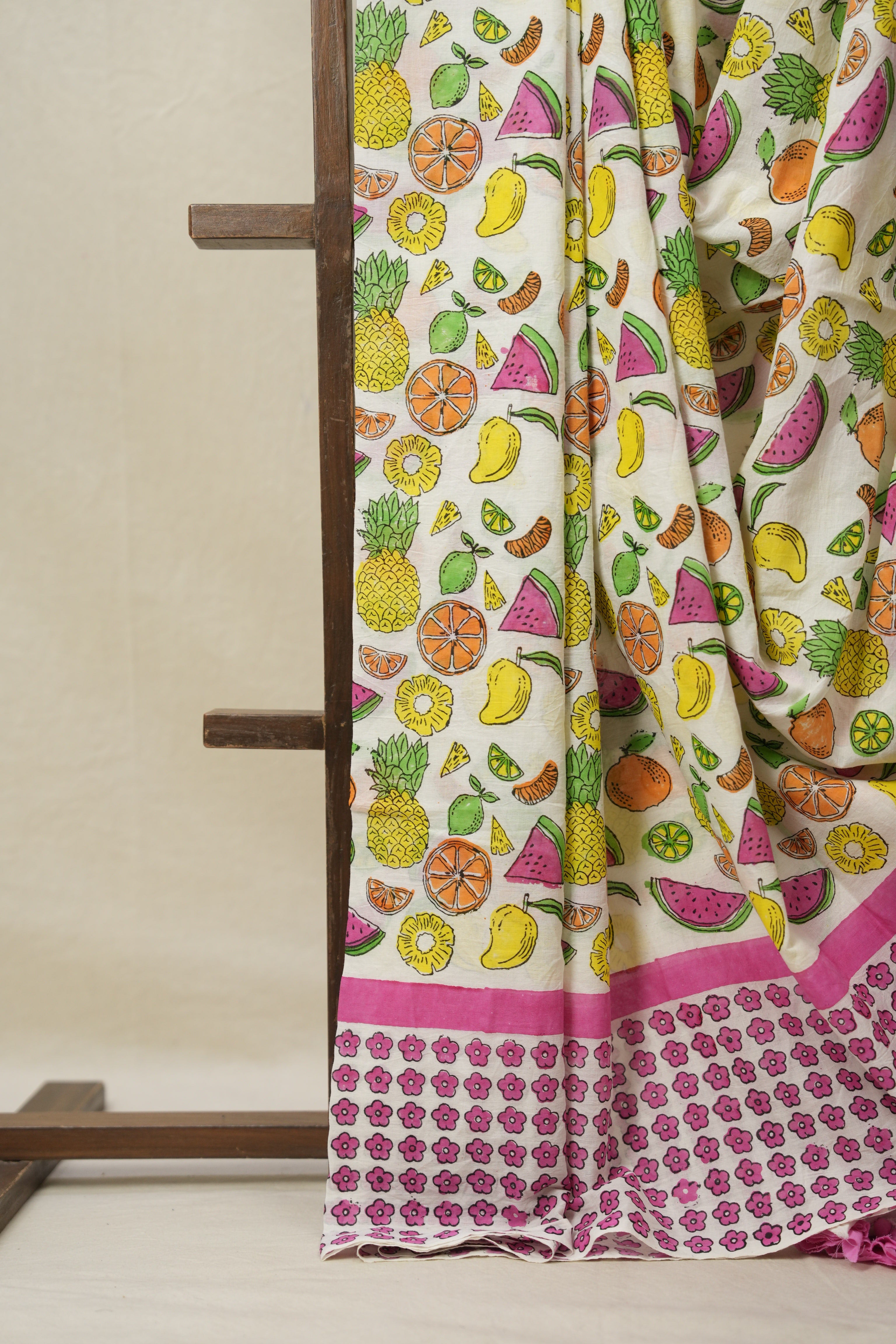 White HBP Signature Cotton Saree - SRWSCS11
